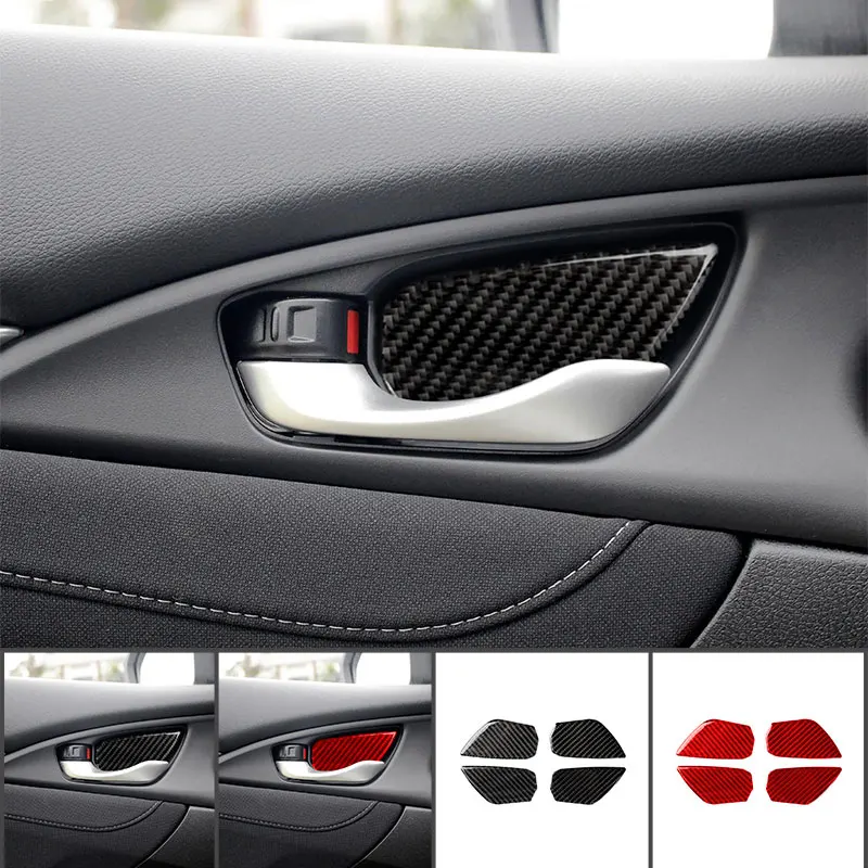Carbon Fiber Interior Accessories Inner Door Bowl Modification Protective Cover Trim Stickers For Honda Civic 2016-2019
Carbon Fiber Interior Accessories Inner Door Bowl Modification Protective Cover Trim Stickers For Honda Civic 2016-2019