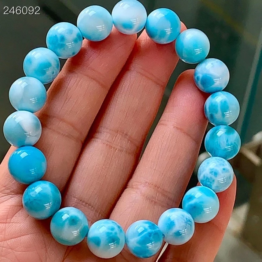 11mm Natural Larimar Blue Round Beads Bracelet For Women Men Water Pattern Dominia Powerful Jewelry Genuine AAAAAA
11mm Natural Larimar Blue Round Beads Bracelet For Women Men Water Pattern Dominia Powerful Jewelry Genuine AAAAAA