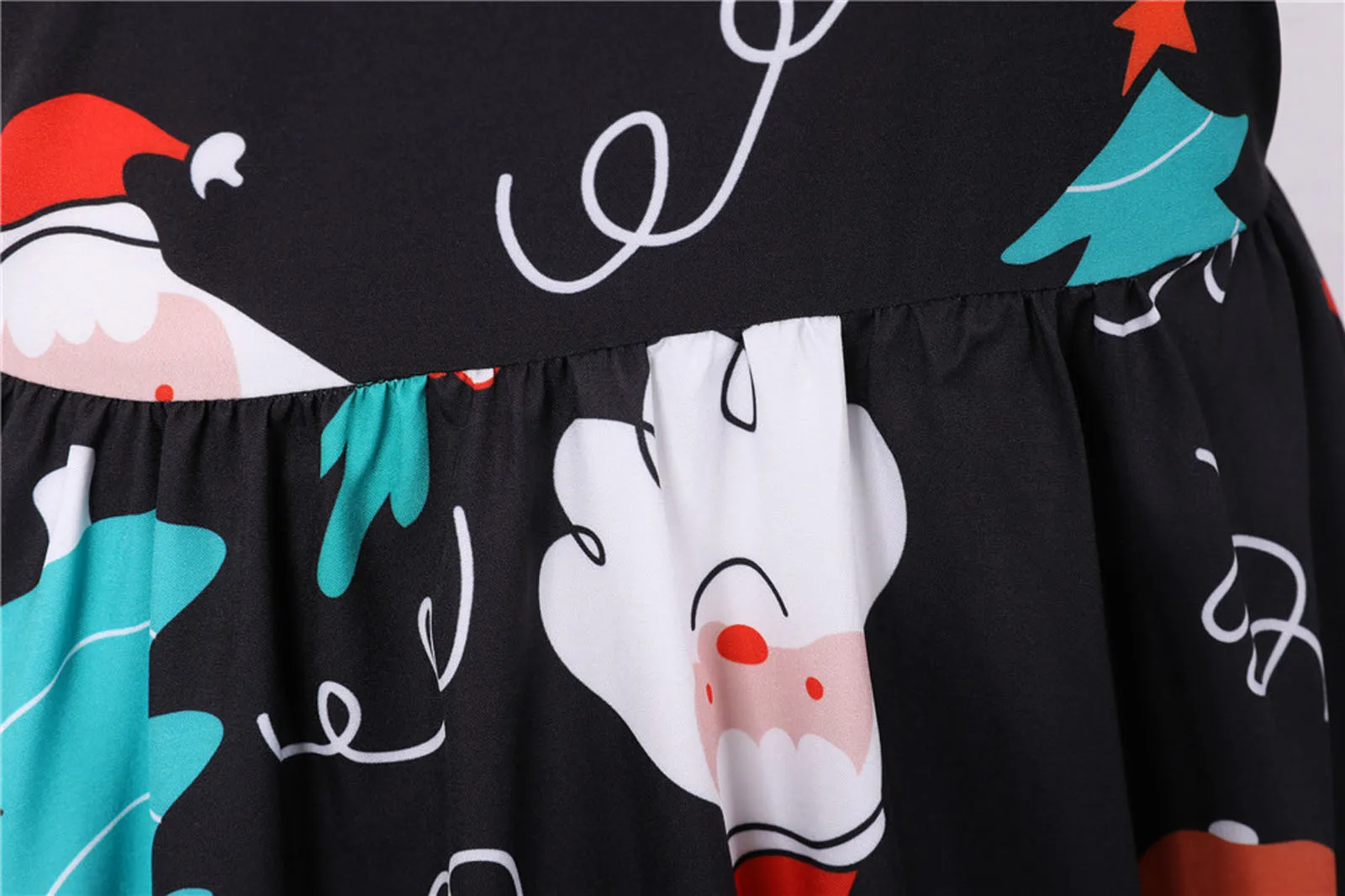Christmas Women Black Dress Tops Short-Sleeve Plus-Size Casual Party Prom Prints Vintage Pleated Ball-Gown Design Fashion Robe
Christmas Women Black Dress Tops Short-Sleeve Plus-Size Casual Party Prom Prints Vintage Pleated Ball-Gown Design Fashion Robe