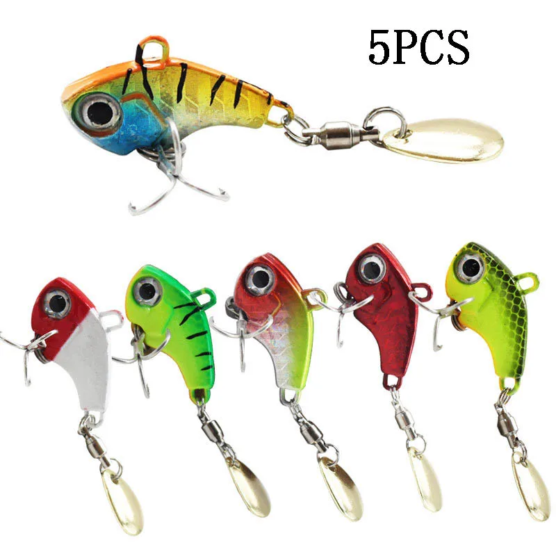 

5pc/Lot Metal Vib Blade Lures Sinking Vibration Baits 7g 10g 14g 20g Artificial Vibe For Bass Pike Perch Fishing Lure Hard Baits