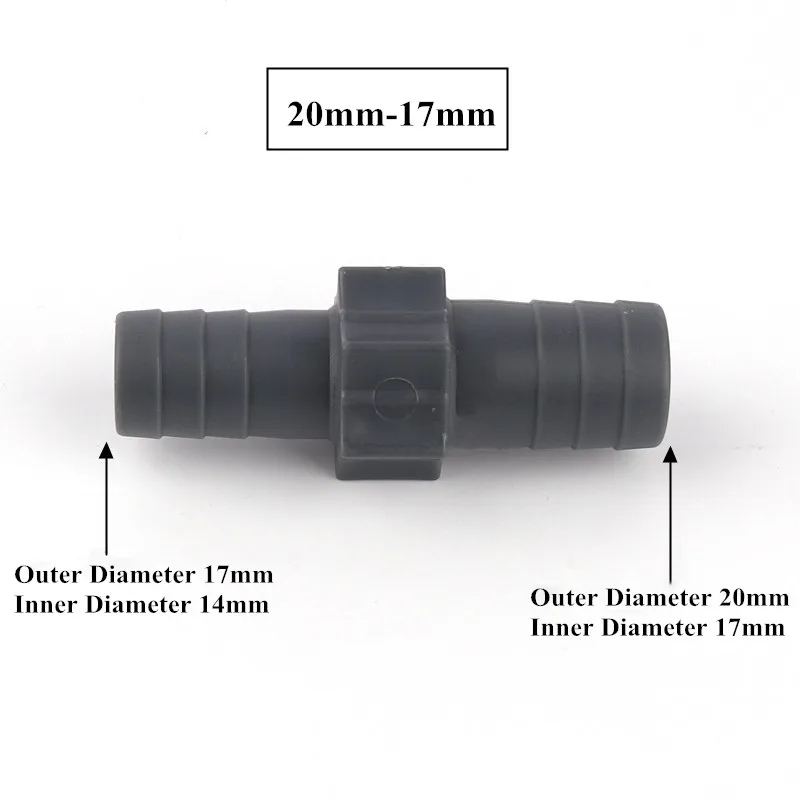 2Pcs 14 16 20mm To 12 14 17mm Dark Grey Pagoda Connector Garden Hose Adapter Irrigation Pipe Soft Hose Joint Accessories
2Pcs 14 16 20mm To 12 14 17mm Dark Grey Pagoda Connector Garden Hose Adapter Irrigation Pipe Soft Hose Joint Accessories