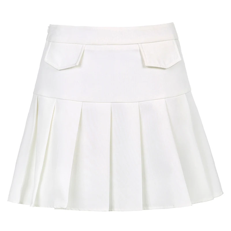Vintage Y2K Pleated Skirt Short Kawaii Women Mini A-line White Skirt Summer Women High Waist Skirt Ladies Harajuku Cuteandpsycho
Vintage Y2K Pleated Skirt Short Kawaii Women Mini A-line White Skirt Summer Women High Waist Skirt Ladies Harajuku Cuteandpsycho