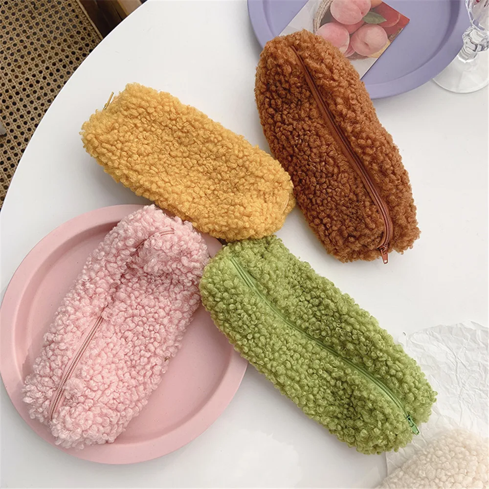Lambswool Pencil Case Pen Pouch Plush Kawaii Zipper Bags Cosmetic Make Up Organizer Pouch School Office Stationery Supplies
Lambswool Pencil Case Pen Pouch Plush Kawaii Zipper Bags Cosmetic Make Up Organizer Pouch School Office Stationery Supplies