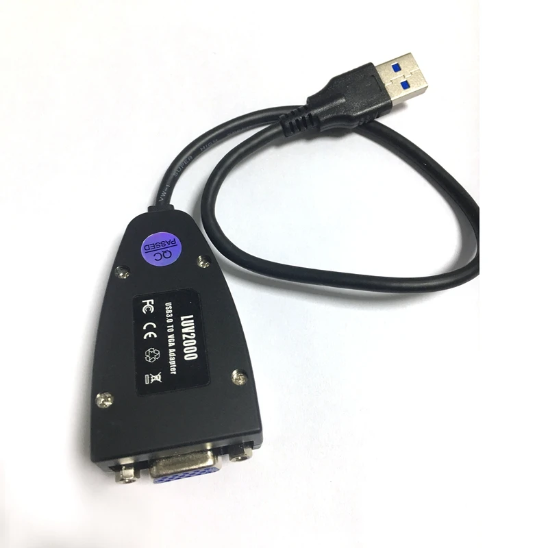 USB 3.0 to VGA Cable Signal Video Extender External Adapter 1080P Suitable for Win 7/8
USB 3.0 to VGA Cable Signal Video Extender External Adapter 1080P Suitable for Win 7/8