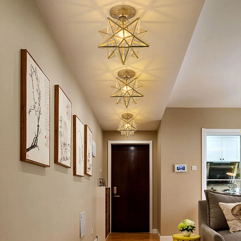 Star Ceiling Lamps Small Light Gold Glass Shade Chandelier Fixtures for Hallway Schoolhouse Entryway Kitchen Dining Laundry Room
Star Ceiling Lamps Small Light Gold Glass Shade Chandelier Fixtures for Hallway Schoolhouse Entryway Kitchen Dining Laundry Room