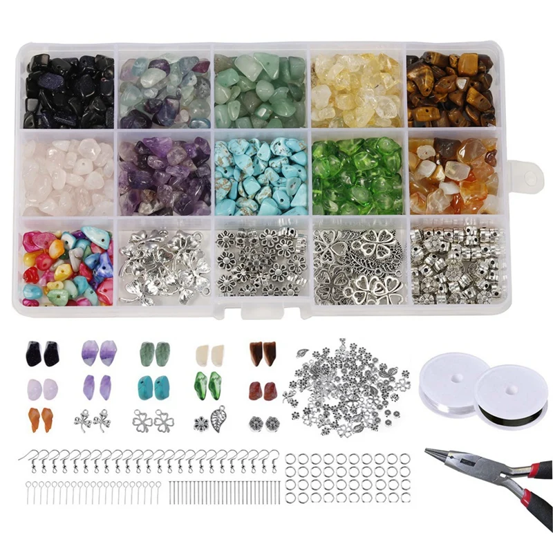 15 Grid Natural Gravel Box, Irregular Diy Jewelry Accessory Set, Hand Tool Box 18cm x 11cm x 2cm
15 Grid Natural Gravel Box, Irregular Diy Jewelry Accessory Set, Hand Tool Box 18cm x 11cm x 2cm