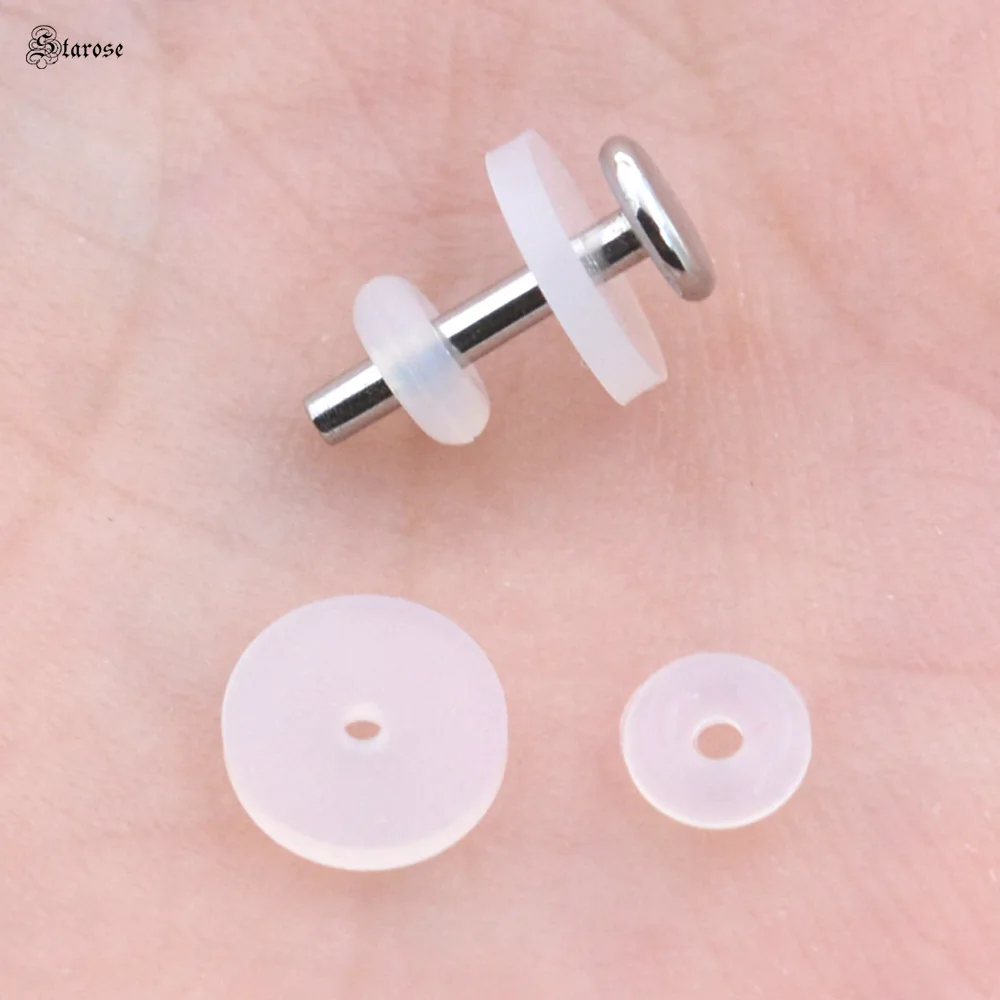 Starose 20Pcs Clear Silicone Pad Ear Studs Earring Back Cap Body Piercing Bar Accessories Rubber Ring Jewelry Findings Ear Plugs
Starose 20Pcs Clear Silicone Pad Ear Studs Earring Back Cap Body Piercing Bar Accessories Rubber Ring Jewelry Findings Ear Plugs