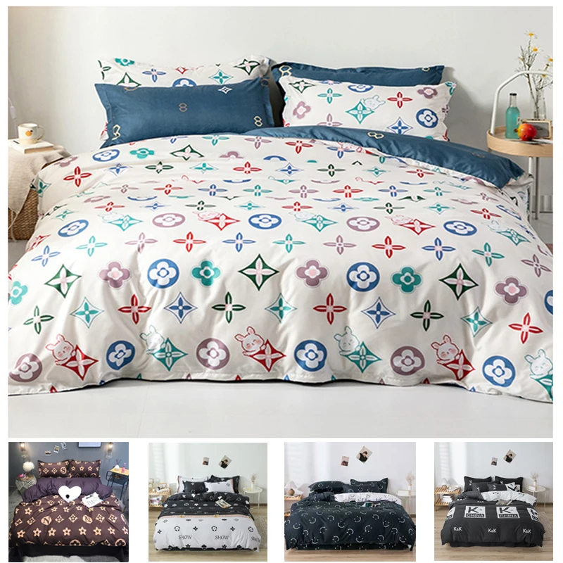 Luxurious Brand Grid Comforter Set Duvet Cover Set Black and White Bedding Sets Twin/queen/king Size Black and White 2/3 Pcs Set
Luxurious Brand Grid Comforter Set Duvet Cover Set Black and White Bedding Sets Twin/queen/king Size Black and White 2/3 Pcs Set