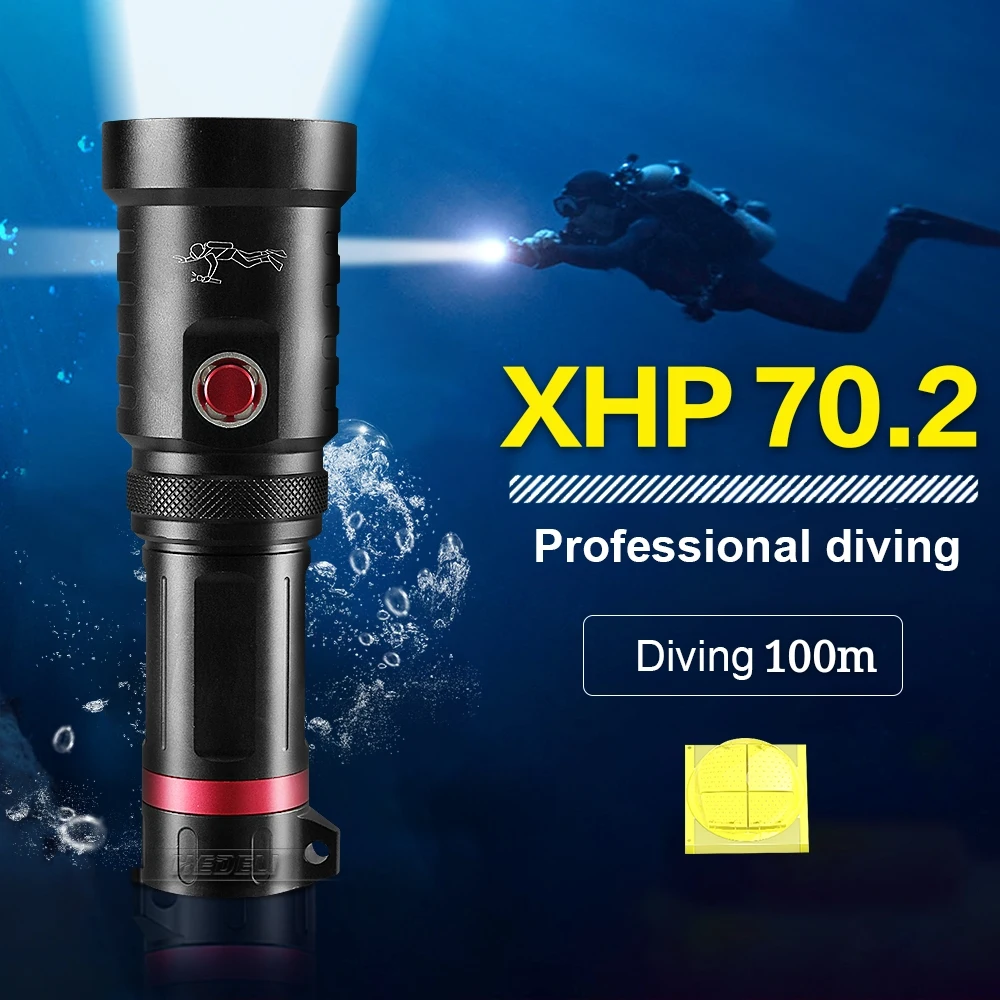Most Powerful LED Torch Diving Flashlight XHP70.2 Diving Torch Underwater Lamp XHP70 Waterproof Fishing Flashlight Diving Light
Most Powerful LED Torch Diving Flashlight XHP70.2 Diving Torch Underwater Lamp XHP70 Waterproof Fishing Flashlight Diving Light