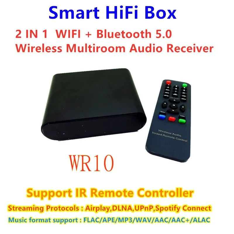 2 In 1 WiFi/Bluetooth Multiroon Audio Receiver Smart box Support USB Drive,NAS,UPnP,Airplay/DLNA/Spotify IR Control
2 In 1 WiFi/Bluetooth Multiroon Audio Receiver Smart box Support USB Drive,NAS,UPnP,Airplay/DLNA/Spotify IR Control