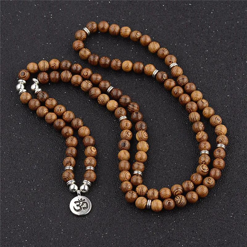 108 Wood Beads Lotus OM Bracelet Tibetan Buddhist Mala Buddha Charm Multilayer Rosary Bracelet Yoga Wooden For Women Men Jewelry
108 Wood Beads Lotus OM Bracelet Tibetan Buddhist Mala Buddha Charm Multilayer Rosary Bracelet Yoga Wooden For Women Men Jewelry
