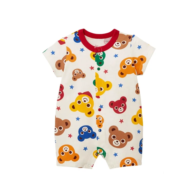 Baby Kids Cartoon Rompers Summer Short Sleeve Cartoon Bear Printed Girls Boys Jumpsuits Children Playsuits
Baby Kids Cartoon Rompers Summer Short Sleeve Cartoon Bear Printed Girls Boys Jumpsuits Children Playsuits