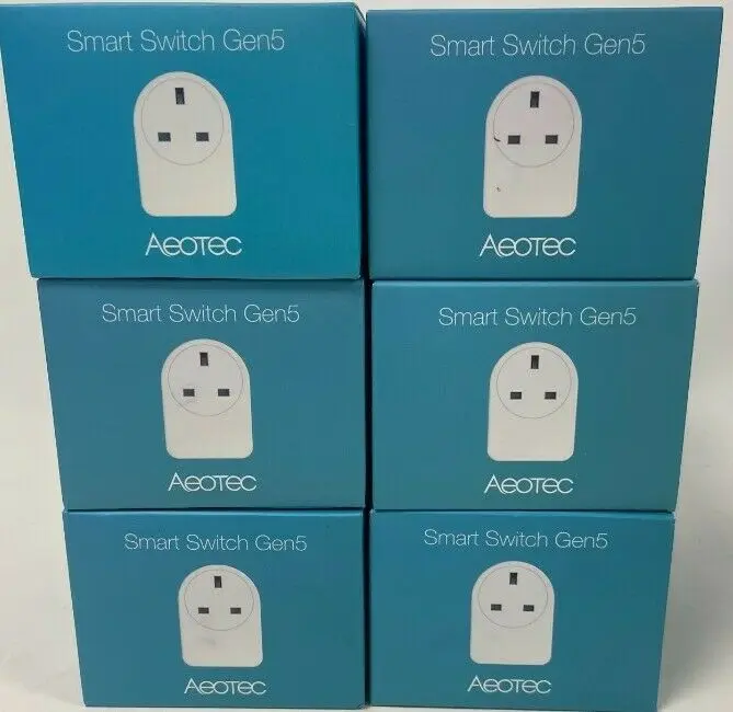 Bundle Of 12 Aeotec Smart Switch Gen5 Z-Wave Plus Remote Control UK Smart Plug
Bundle Of 12 Aeotec Smart Switch Gen5 Z-Wave Plus Remote Control UK Smart Plug