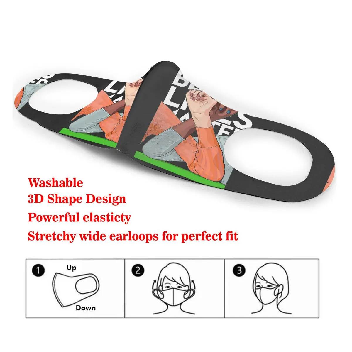 Dust Mask Keep The Black And White Promises No Justice No Peace Mouth Face Mask for Adult Kids Windproof Washable Reusable
Dust Mask Keep The Black And White Promises No Justice No Peace Mouth Face Mask for Adult Kids Windproof Washable Reusable