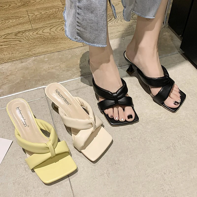 Shoes Ladies' Slippers Slipers Women Heeled Mules Platform Luxury Slides 2021 High Designer Thin Rubber PU Fashion Shoes Womens
Shoes Ladies' Slippers Slipers Women Heeled Mules Platform Luxury Slides 2021 High Designer Thin Rubber PU Fashion Shoes Womens