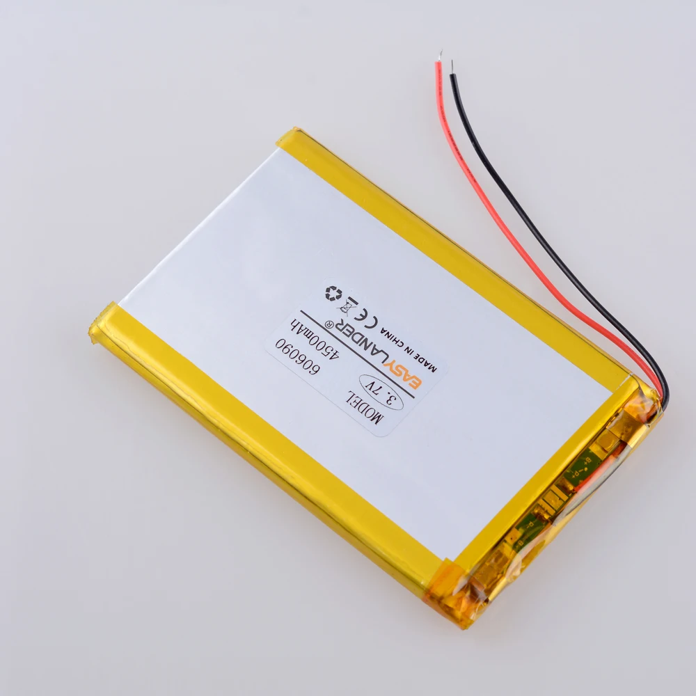 Перезаряжаемые Премиум 606090 3 7 V Вольт 4500mAh литий-полимерные литиевые батареи с