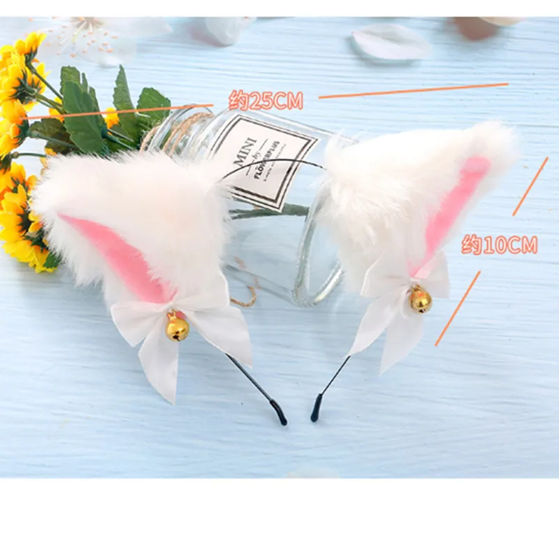 New Cat Ear Bowknot Tie Bell Hair hoop Rabbit Hairbands Costume headbands for Women's head band for girls Party hair accessories
New Cat Ear Bowknot Tie Bell Hair hoop Rabbit Hairbands Costume headbands for Women's head band for girls Party hair accessories