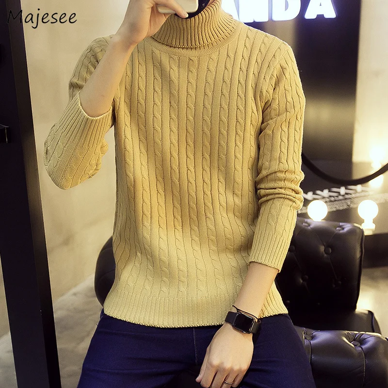 Pullovers Men Turtleneck Solid Loose Large Size M-3XL Fashion Teens Leisure Korean Style Harajuku Trendy Mens Sweaters Ulzzang
Pullovers Men Turtleneck Solid Loose Large Size M-3XL Fashion Teens Leisure Korean Style Harajuku Trendy Mens Sweaters Ulzzang