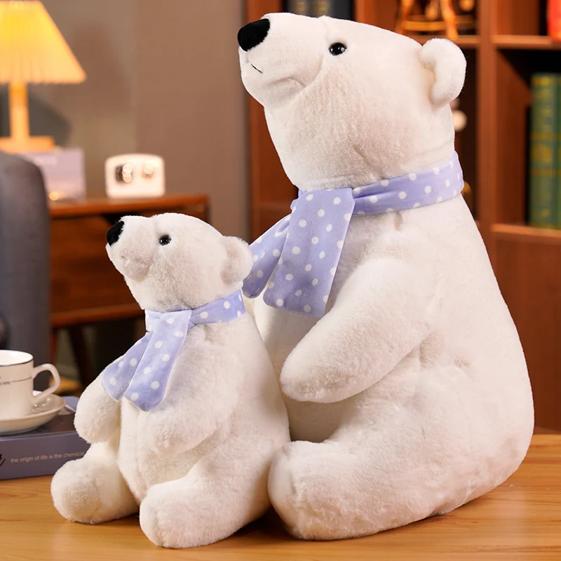 25-40CM Soft Cartoon Animal Cute Teddy Bear Stuffed Doll Sitting Scarf Polar Bear Plush Toy Pillow Cushion Kids Christmas Gift
25-40CM Soft Cartoon Animal Cute Teddy Bear Stuffed Doll Sitting Scarf Polar Bear Plush Toy Pillow Cushion Kids Christmas Gift