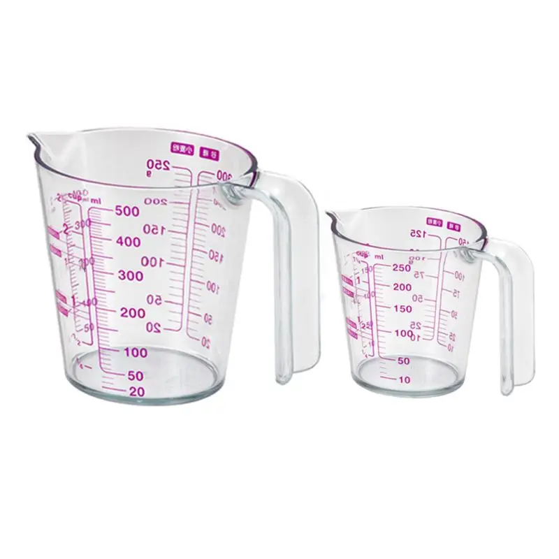 250/500ml Graduated Clear Plastic Measuring Cup for Jug Pour Spout Liquid Measurement Container Kitchen Supplies
250/500ml Graduated Clear Plastic Measuring Cup for Jug Pour Spout Liquid Measurement Container Kitchen Supplies