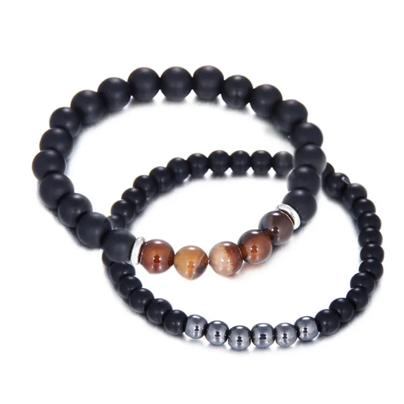 6mm 8mm 2pcs/Set Natural Stone Strands Charm Bracelets For Men Sports Beaded Fashion Party Decor Jewelry
6mm 8mm 2pcs/Set Natural Stone Strands Charm Bracelets For Men Sports Beaded Fashion Party Decor Jewelry