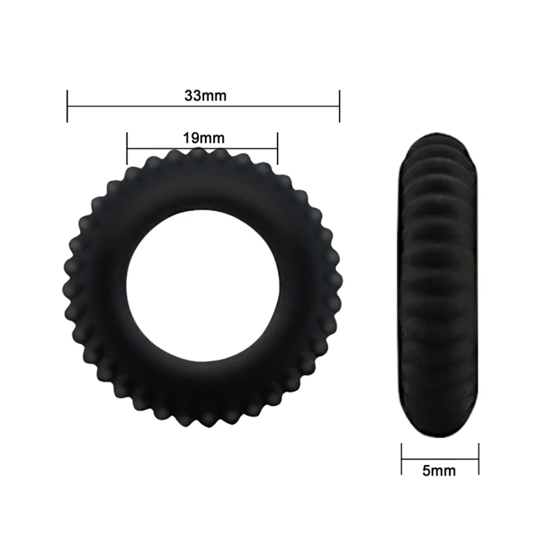 Силиконовые кольца Silicone Cock Ring Set, голубые BLM4005-BLU - BlueLine - Эрекционные кольца - Купить