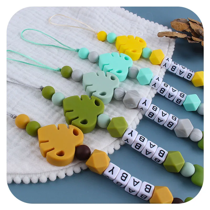 Pacifier Holder Baby Toys Personalized Name Teether For Teeth Silicone Beads Dummy Chains Babies Accessories Newborn Teether
Pacifier Holder Baby Toys Personalized Name Teether For Teeth Silicone Beads Dummy Chains Babies Accessories Newborn Teether