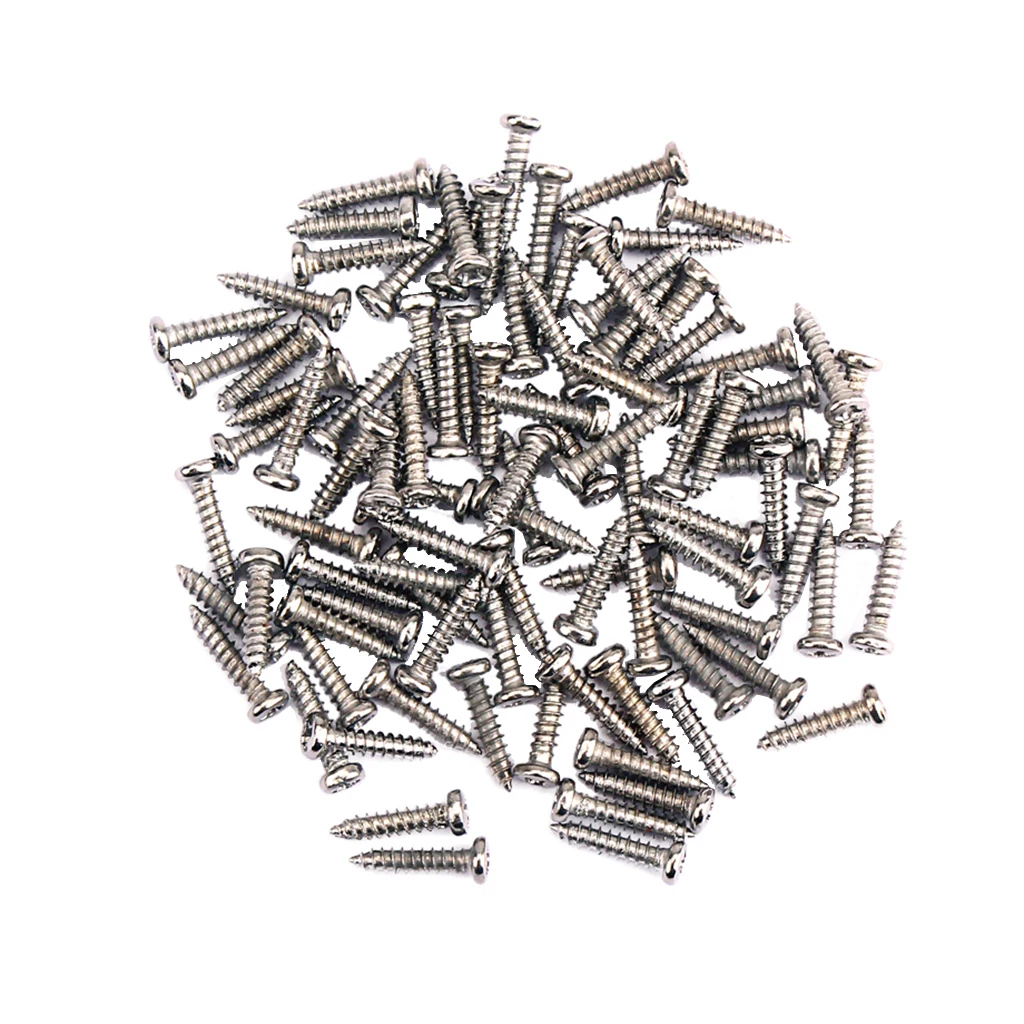 100 Pieces Iron Tuning Peg Tuner Mounting Screws for Guitar Bass Ukulele Mandolin Parts M2.2
100 Pieces Iron Tuning Peg Tuner Mounting Screws for Guitar Bass Ukulele Mandolin Parts M2.2