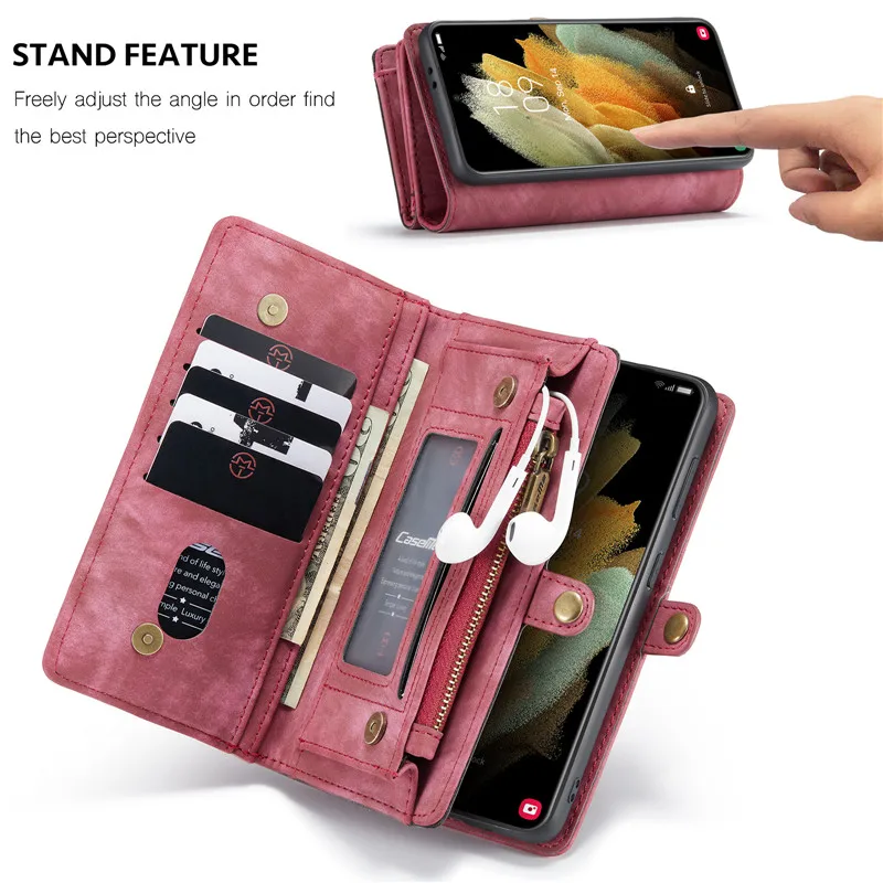Magnetic Flip Leather Case For Samsung S21 S20 FE 5G S10 S10E S9 S8 Plus S7 Edge Note 20 Ultra 10 Zipper Card Slots Phone Cover
Magnetic Flip Leather Case For Samsung S21 S20 FE 5G S10 S10E S9 S8 Plus S7 Edge Note 20 Ultra 10 Zipper Card Slots Phone Cover