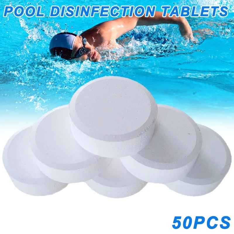 50 Pcs Chlorine Tablets Multifunction Instant Disinfection For Swimming Pool Tub Spa for Water Pool Cleaning
50 Pcs Chlorine Tablets Multifunction Instant Disinfection For Swimming Pool Tub Spa for Water Pool Cleaning