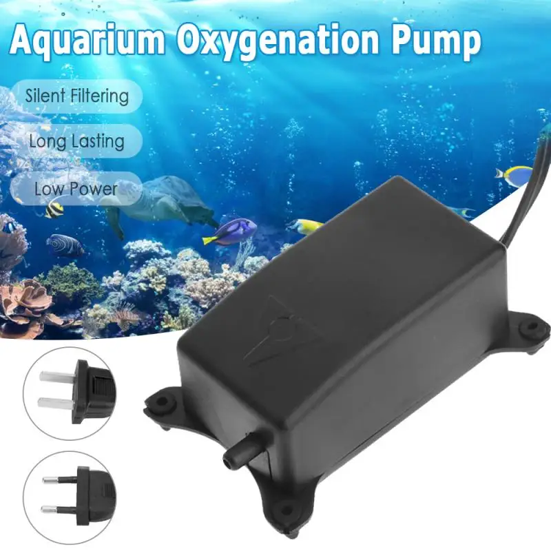 

Energy Efficient Aquarium Oxygen Pump Air Pump Ultra Silent Fish Tank Aerator Pond Pump Hose Airstone Hydroponic Oxygen Plate