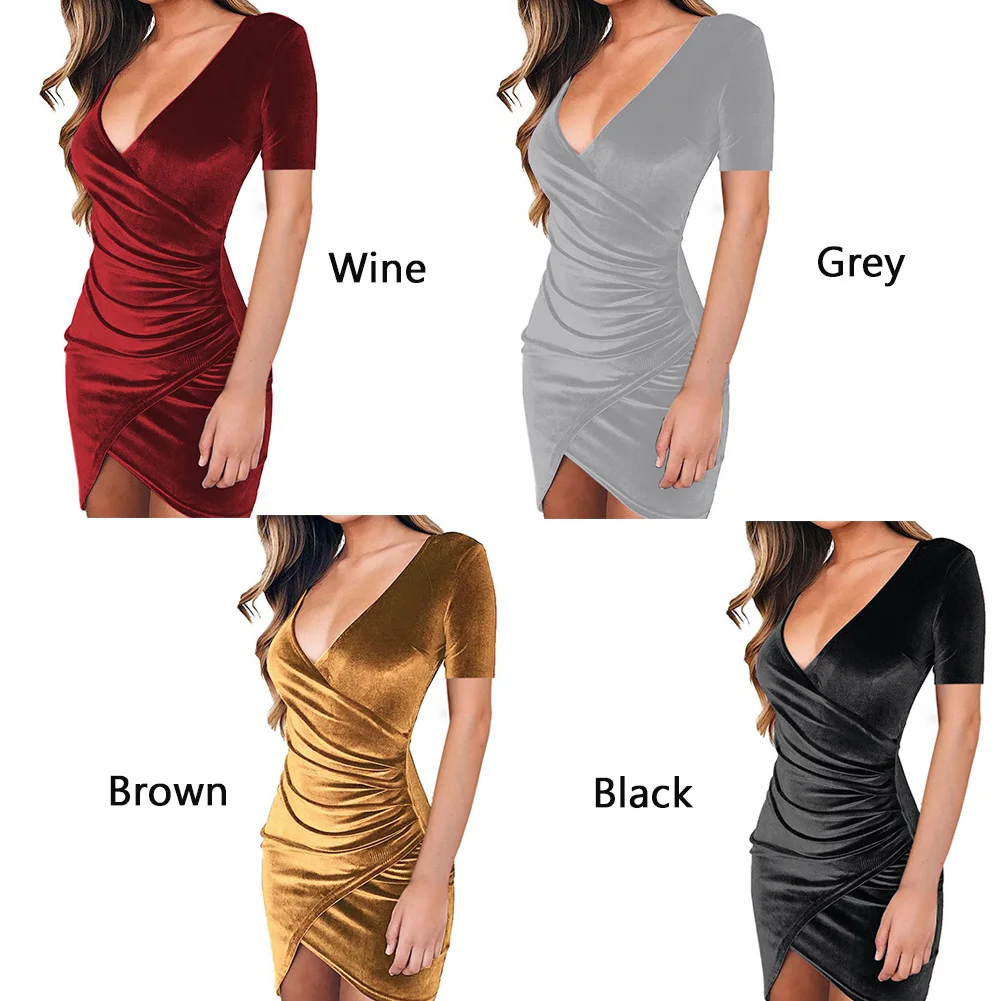Banquet Shopping Beach Women Velvet Dress Party Short Sleeve Casual Summer V Neck Slim Solid Home Office Elegant Sexy Bodycon
Banquet Shopping Beach Women Velvet Dress Party Short Sleeve Casual Summer V Neck Slim Solid Home Office Elegant Sexy Bodycon