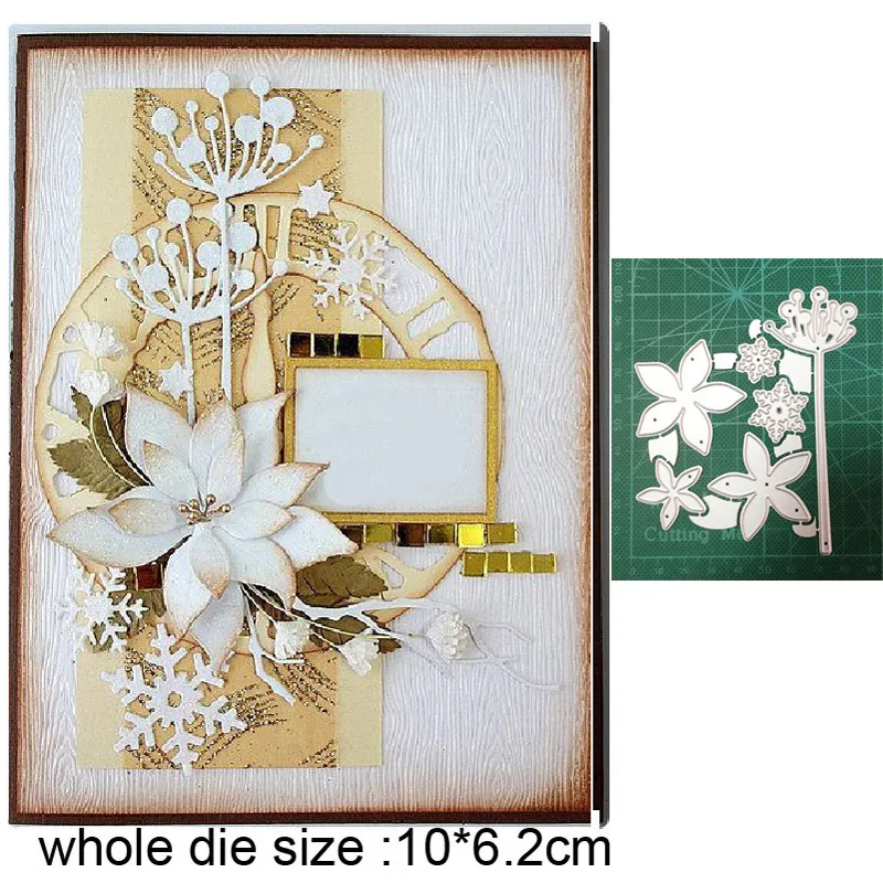Christmas Flower Leaf Metal Cutting Dies Embossing Die Cut Scrapbooking Stencils Dies For DIY Cards Making Handmade Craft dies
Christmas Flower Leaf Metal Cutting Dies Embossing Die Cut Scrapbooking Stencils Dies For DIY Cards Making Handmade Craft dies