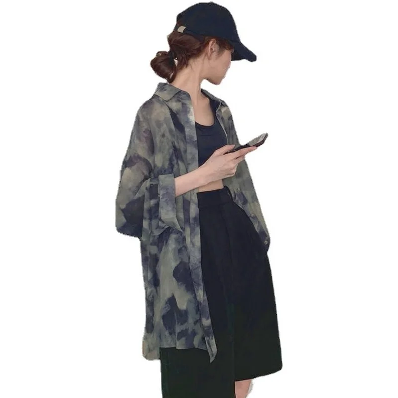 Blouses Women Long Sleeve Solid Harajuku Loose Vintage Womens Shirts Tops All-match BF Oversize Summer All-match Chic Stylish 
Blouses Women Long Sleeve Solid Harajuku Loose Vintage Womens Shirts Tops All-match BF Oversize Summer All-match Chic Stylish