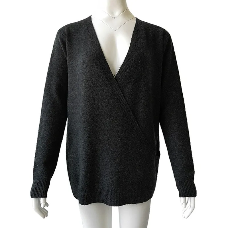 Women Sweaters 2020 Autumn Winter Long Sleeve V-neck Sexy Female Pullovers Spring Solid Casual Clothing Knitted Tops Jumpers
Women Sweaters 2020 Autumn Winter Long Sleeve V-neck Sexy Female Pullovers Spring Solid Casual Clothing Knitted Tops Jumpers