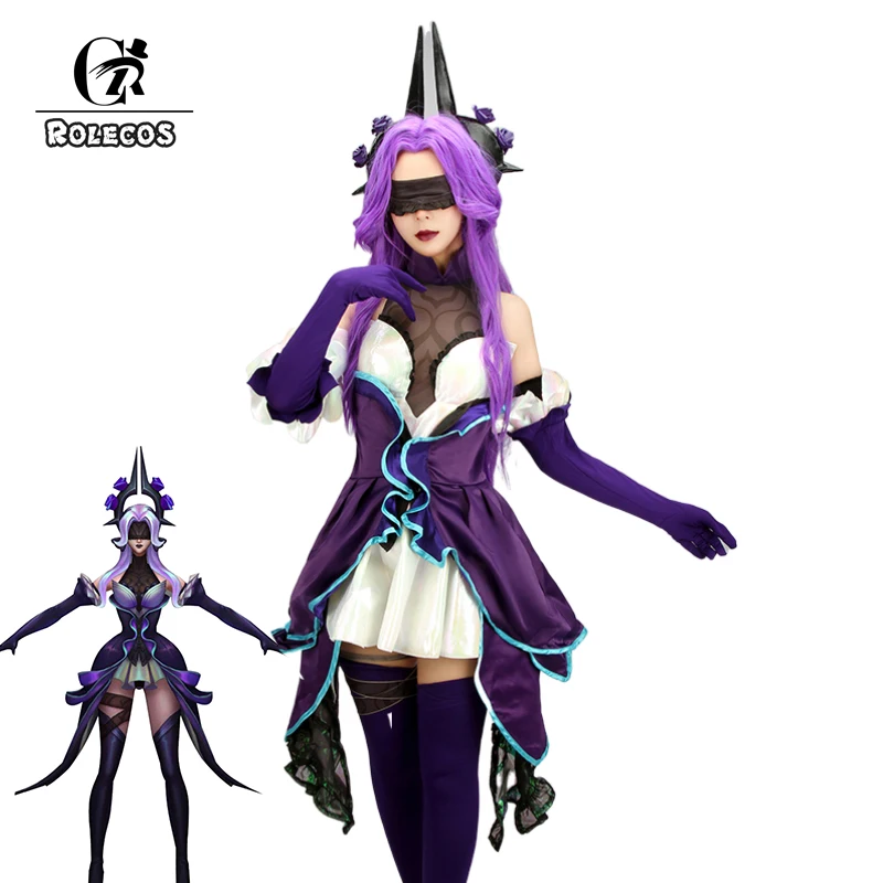 Костюм для косплея ролекоса LoL Syndra, костюм для косплея с Увядшей розой и синдрой, женское платье, полный комплект, перчатки, носки, головной у...
Костюм для косплея ролекоса LoL Syndra, костюм для косплея с Увядшей розой и синдрой, женское платье, полный комплект, перчатки, носки, головной у...