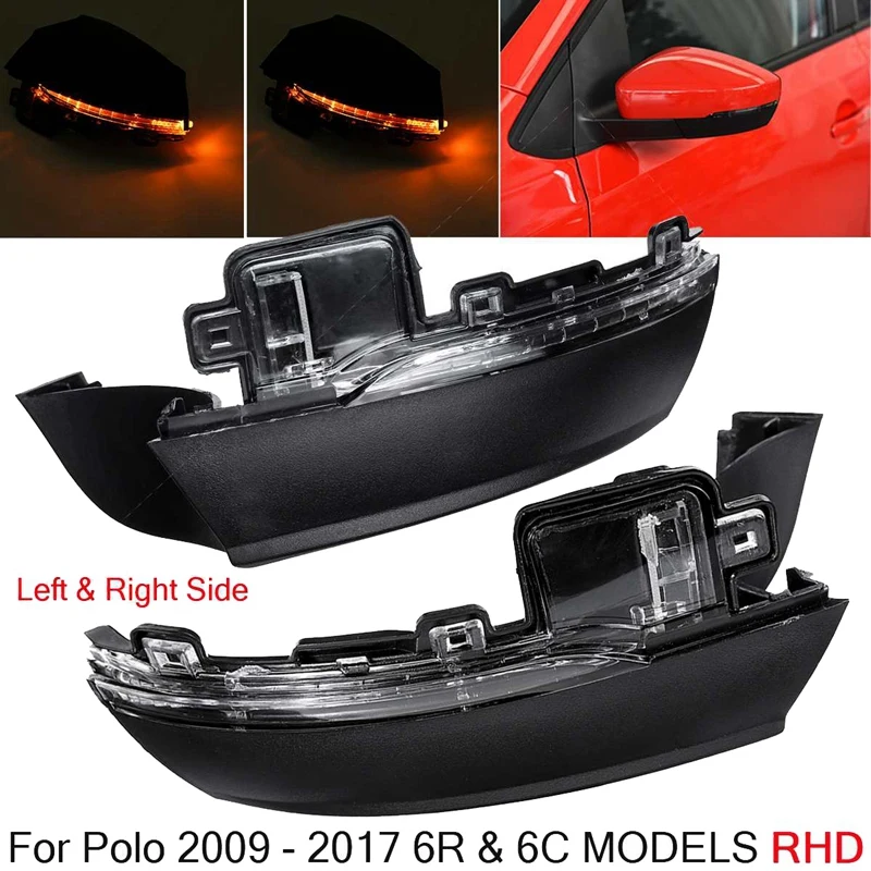 2X Car Mirror Turn Signal LED Side Rearview Mirror Indicator Blinker Light 6R0949101 6R0949102 for-Polo 6R 6C RHD
2X Car Mirror Turn Signal LED Side Rearview Mirror Indicator Blinker Light 6R0949101 6R0949102 for-Polo 6R 6C RHD