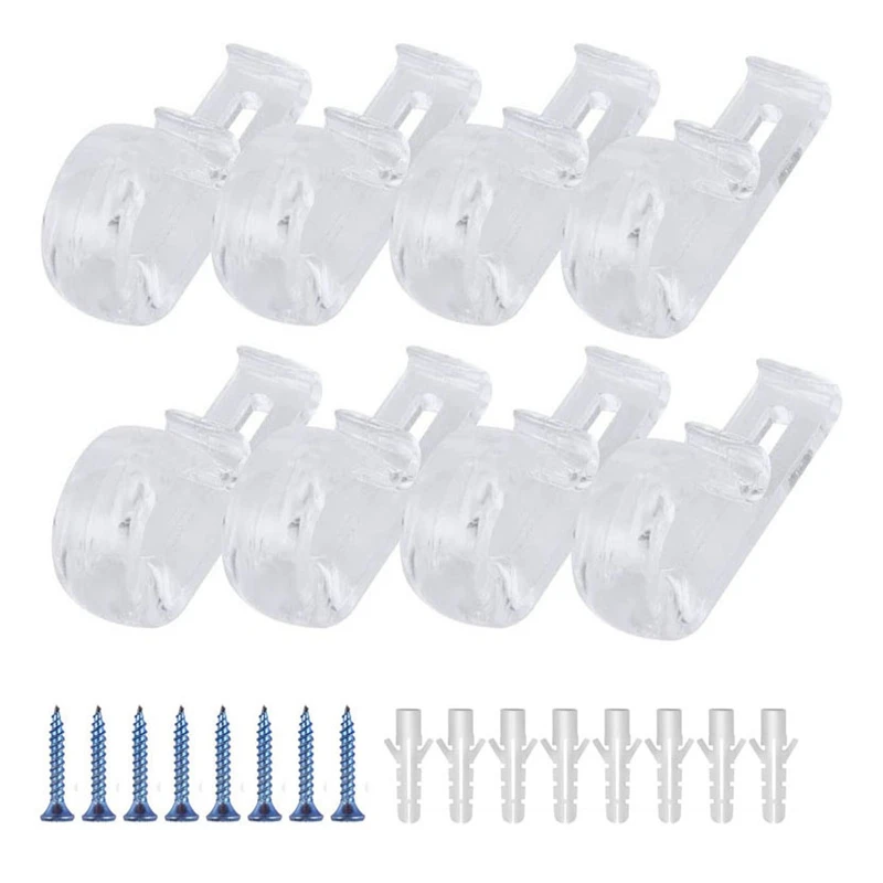 8Pcs Curtain Clear P Clips Hook,Roller Blind Clips Child Safety Chain Cord P Clip Hooks for Vertical Roman Roller Blinds
8Pcs Curtain Clear P Clips Hook,Roller Blind Clips Child Safety Chain Cord P Clip Hooks for Vertical Roman Roller Blinds