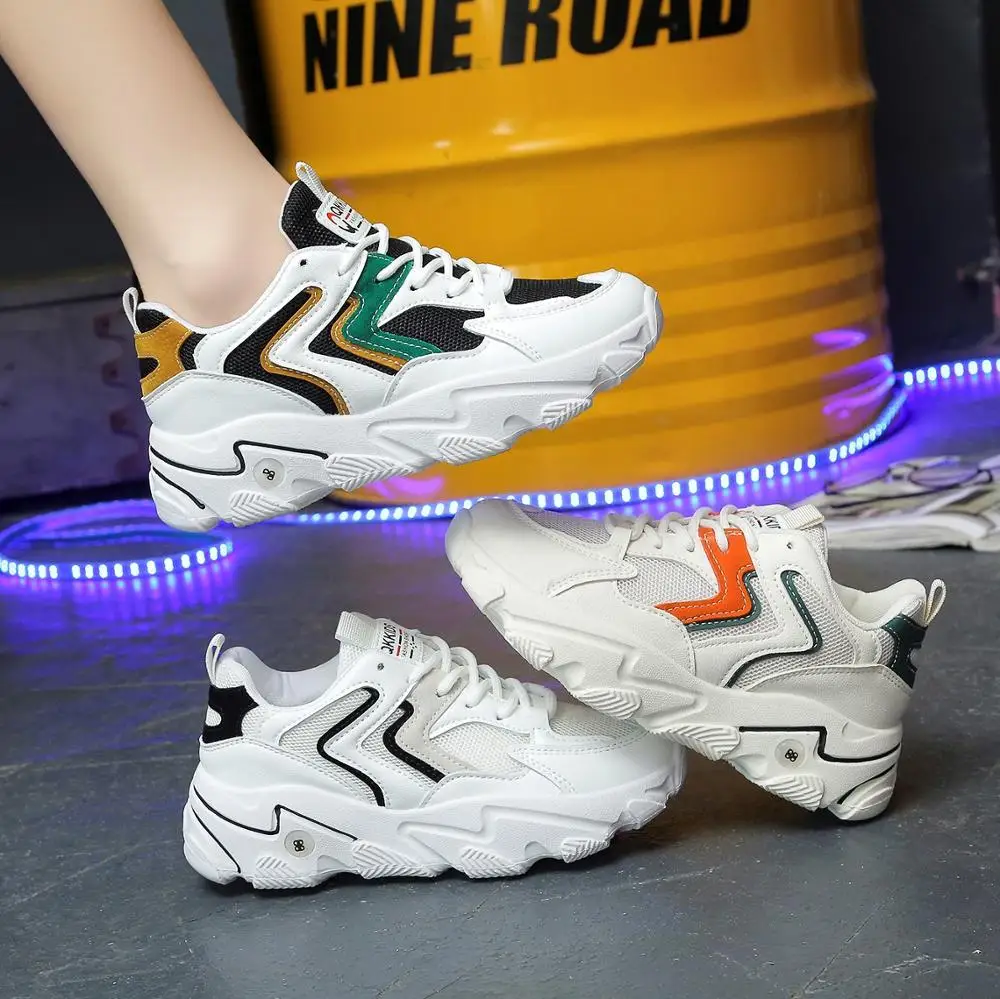 Thick bottom color matching fashion old shoes women 2020 spring and autumn new breathable all-match sports casual shoes X478
Thick bottom color matching fashion old shoes women 2020 spring and autumn new breathable all-match sports casual shoes X478