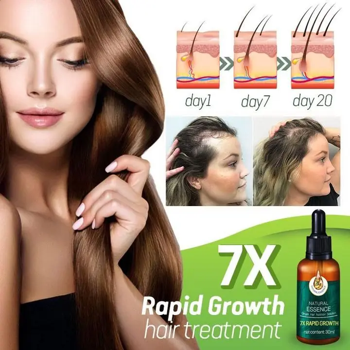 1pc 7X Rapid Growth Hair Treatment Anti Hair Loss Fast Hair Growth Serum Ginger Essential Oil 30ml
1pc 7X Rapid Growth Hair Treatment Anti Hair Loss Fast Hair Growth Serum Ginger Essential Oil 30ml