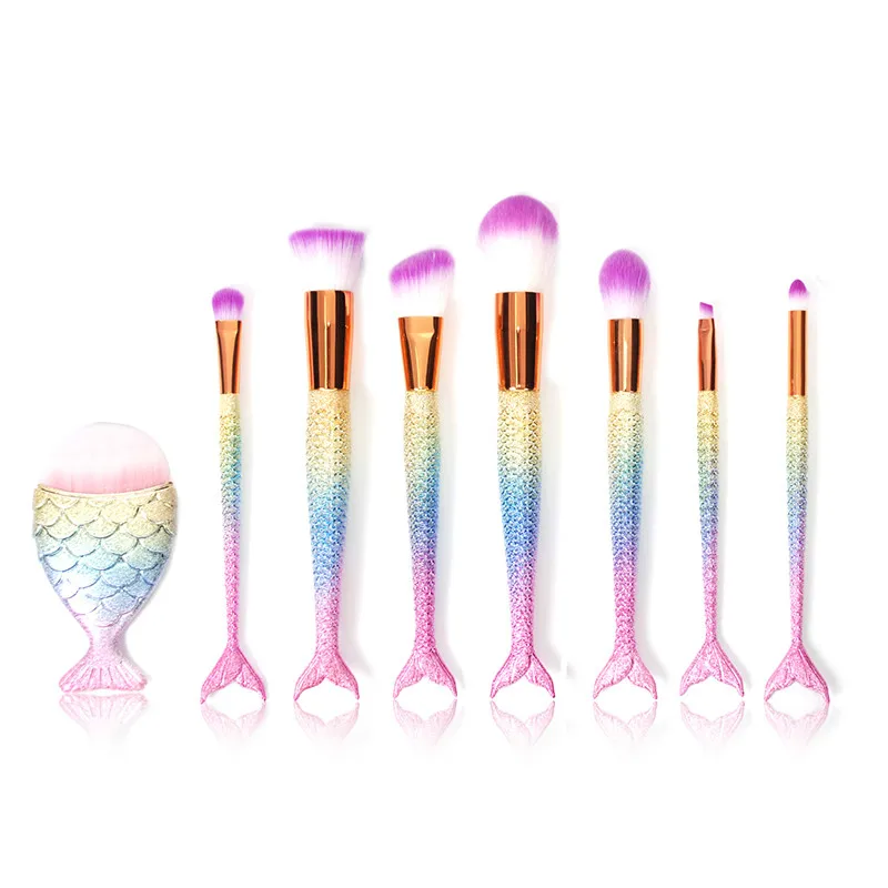 1pc Beautiful Mermaid Tail Shape Makeup Brush Women Eyeshadow Eyeliner Powder Concealer Brush Kit Home Beauty Tools Makeup
1pc Beautiful Mermaid Tail Shape Makeup Brush Women Eyeshadow Eyeliner Powder Concealer Brush Kit Home Beauty Tools Makeup