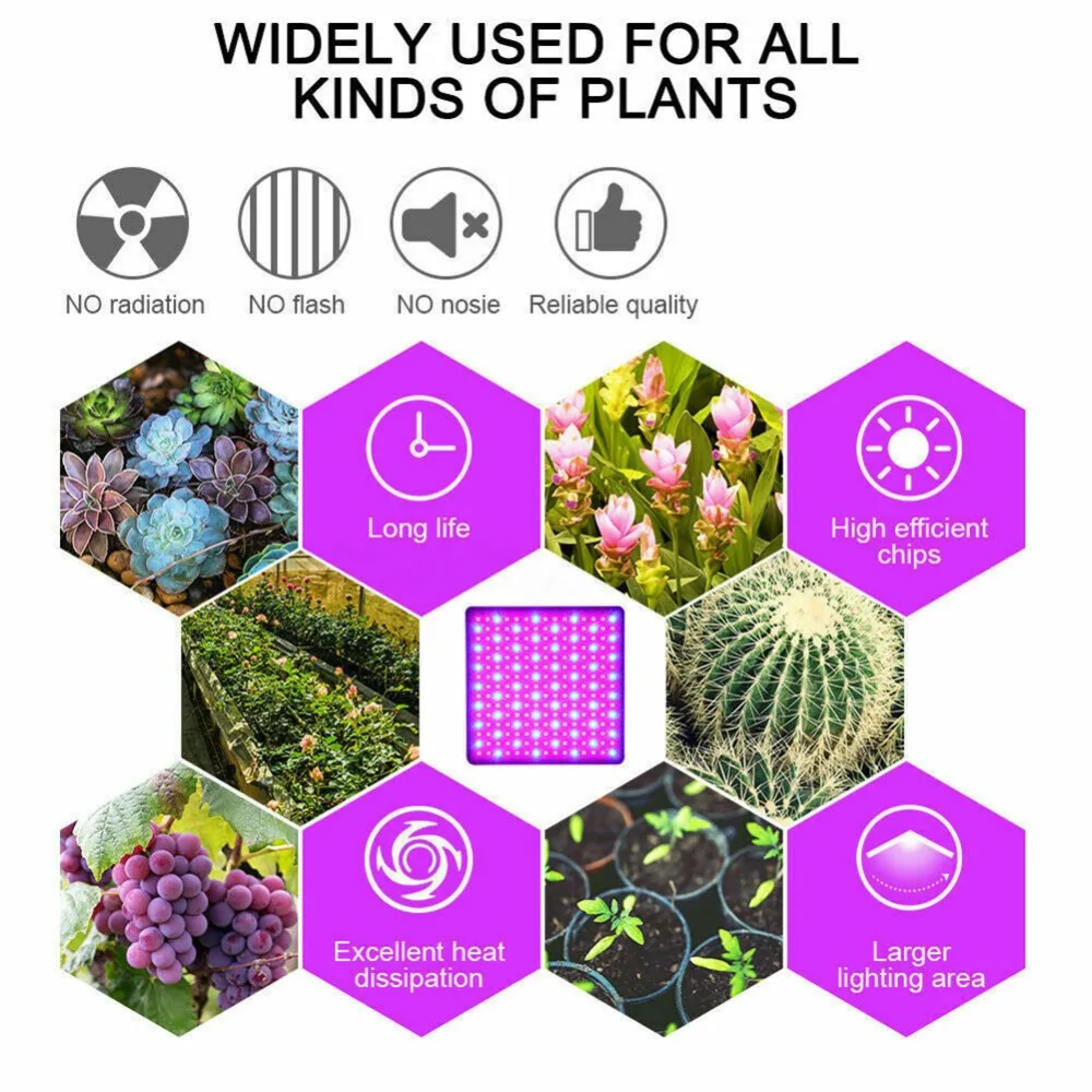 1500W Fitolampy Full Spectrum Plant Lighting 225 LED UV IR Grow Panel Light Phyto Flower Seed Lamp For Indoor Hydroponic Plant 
1500W Fitolampy Full Spectrum Plant Lighting 225 LED UV IR Grow Panel Light Phyto Flower Seed Lamp For Indoor Hydroponic Plant