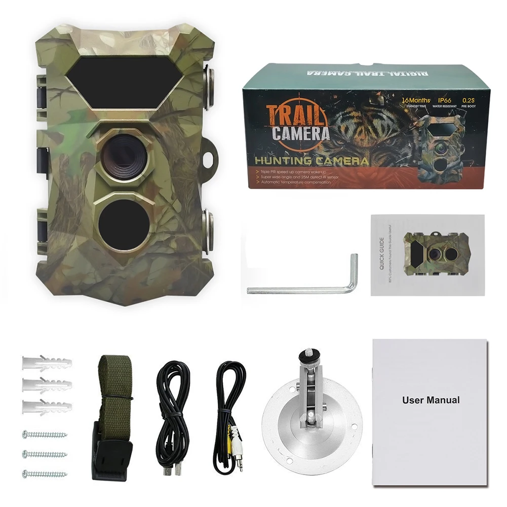 Hunting Trail Camera 12MP H903 Photo Traps Animal Detector 0.3s Trigger Time Night Vision Waterproof Wildlife Monitoring Camera
Hunting Trail Camera 12MP H903 Photo Traps Animal Detector 0.3s Trigger Time Night Vision Waterproof Wildlife Monitoring Camera