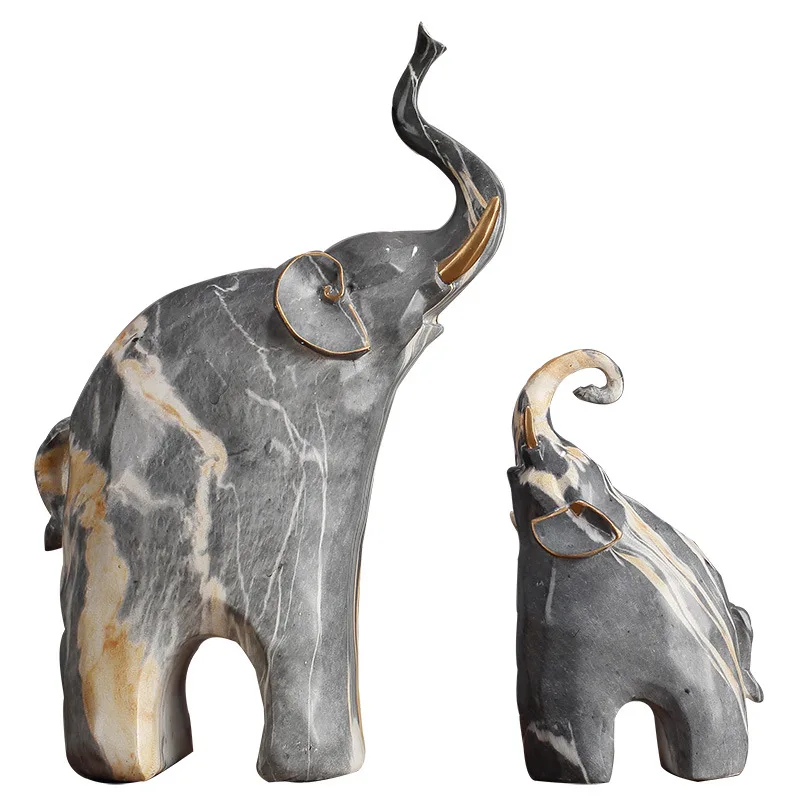 Creative Marble Pattern Auspicious Elephant Home Furnishings Simple Living Room Porch Resin Decorative Crafts Furnishings
Creative Marble Pattern Auspicious Elephant Home Furnishings Simple Living Room Porch Resin Decorative Crafts Furnishings