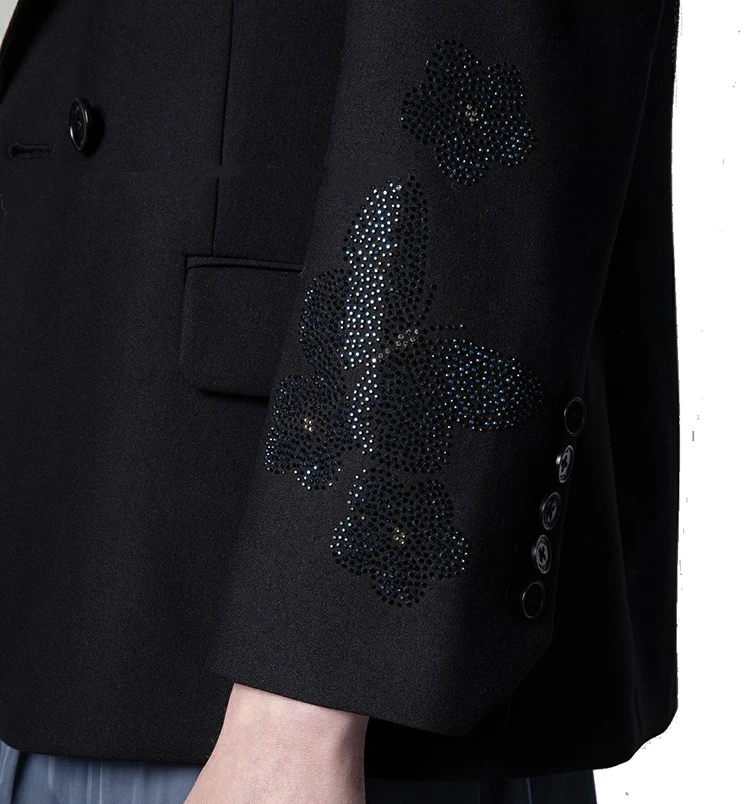 Women's Blazer and Coat Ladies Long Sleeve Jacket Hot Rhinestone Skull PrintNotched Office Wear Fashion Outwear and Tops
Women's Blazer and Coat Ladies Long Sleeve Jacket Hot Rhinestone Skull PrintNotched Office Wear Fashion Outwear and Tops