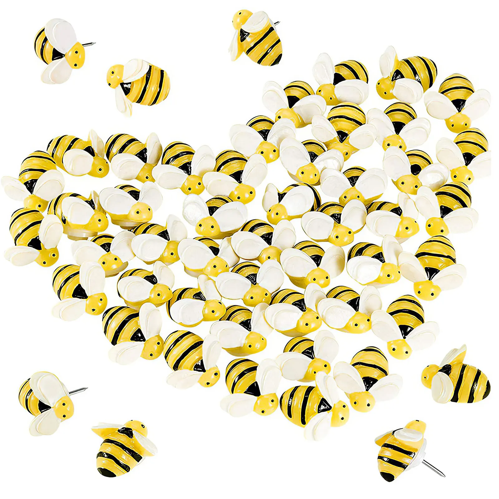 30pcs Thumbtack Push Pin Decoration Cartoon Resin Bee Patch Stickers Thumb Tack Pin Drawing Pins Pushpin Diy Office Binding
30pcs Thumbtack Push Pin Decoration Cartoon Resin Bee Patch Stickers Thumb Tack Pin Drawing Pins Pushpin Diy Office Binding