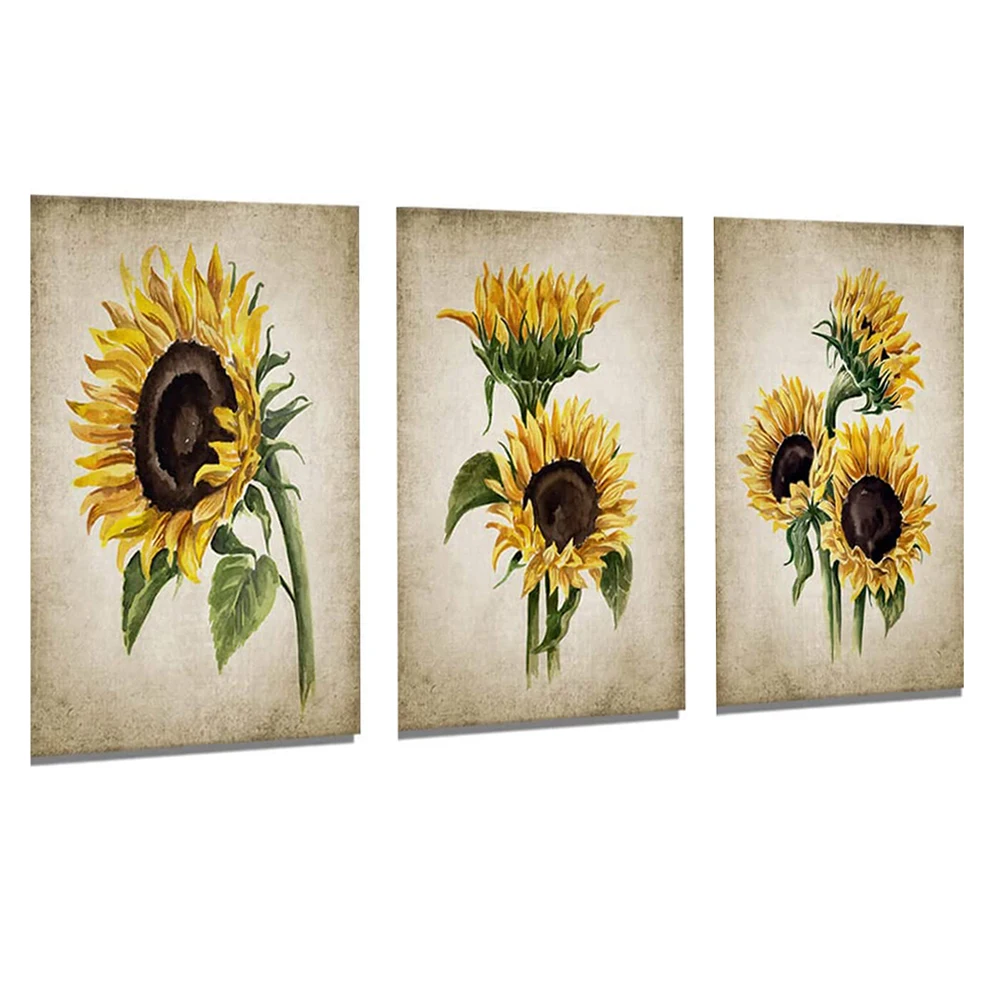 Sunflower Canvas Wall Art Decor Vintage Yellow Flower Posters and Print Watercolor Painting Bedroom Living Room Home Decoration
Sunflower Canvas Wall Art Decor Vintage Yellow Flower Posters and Print Watercolor Painting Bedroom Living Room Home Decoration
