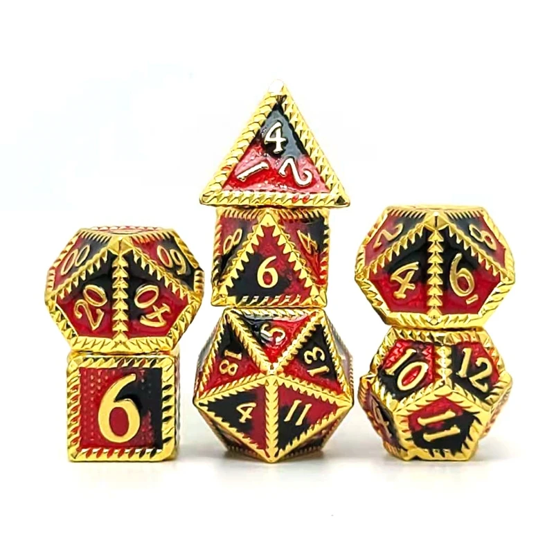 7Pcs Metal Dice Multi-faceted Dice Different Sizes Digital Number Dice with Box For Kid Educational Toys DIY Board Games 24BD
7Pcs Metal Dice Multi-faceted Dice Different Sizes Digital Number Dice with Box For Kid Educational Toys DIY Board Games 24BD
