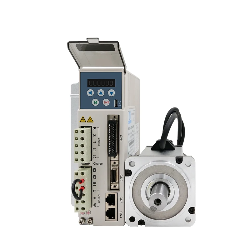 750 Вт 0.75kw 3000 об/мин 2.39NM 80 мм 220V AC Серводвигатель drive kit 17bit JMC 80JASM507230K 17BCD + JASD7502