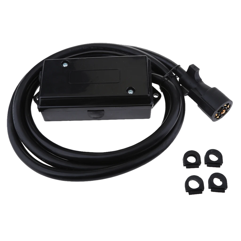 7-полосный провод, штепсельная светильник лка, встроенный шнур прицепа с 7-контактной распределительной коробкой
7-полосный провод, штепсельная светильник лка, встроенный шнур прицепа с 7-контактной распределительной коробкой